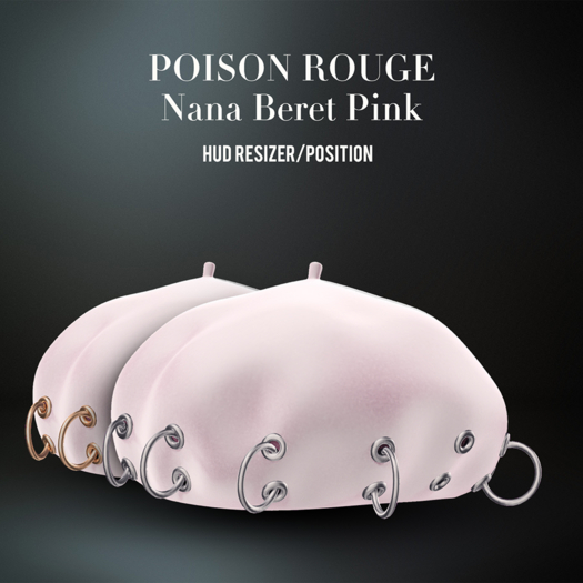 POISON ROUGE Nana Beret Pink