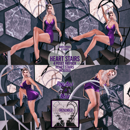 PoseAble & Mesh ~ Heart Stairs Fatpack