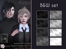[^.^Ayashi^.^] Asao hair-B&W set