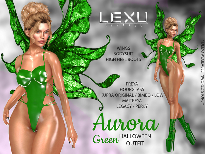 LEXU - AURORA HALLOWEEN OUTFIT GREEN