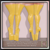 [HC] Aislin Butter Vinyl Thigh Boots for Kupra, Legacy, Slink, Belleza, Maitreya, eBody, Signature & Tonic
