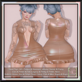 [HC] Aislin Tortilla Vinyl Mini Dress for Kupra, Kups, Legacy, Maitreya, Slink Belleza, eBody, Signature & Tonic