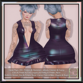 [HC] Aislin Mauve Vinyl Mini Dress for Kupra, Kups, Legacy, Maitreya, Slink Belleza, eBody, Signature & Tonic