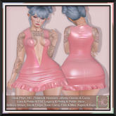[HC] Aislin Rose Vinyl Mini Dress for Kupra, Kups, Legacy, Maitreya, Slink Belleza, eBody, Signature & Tonic