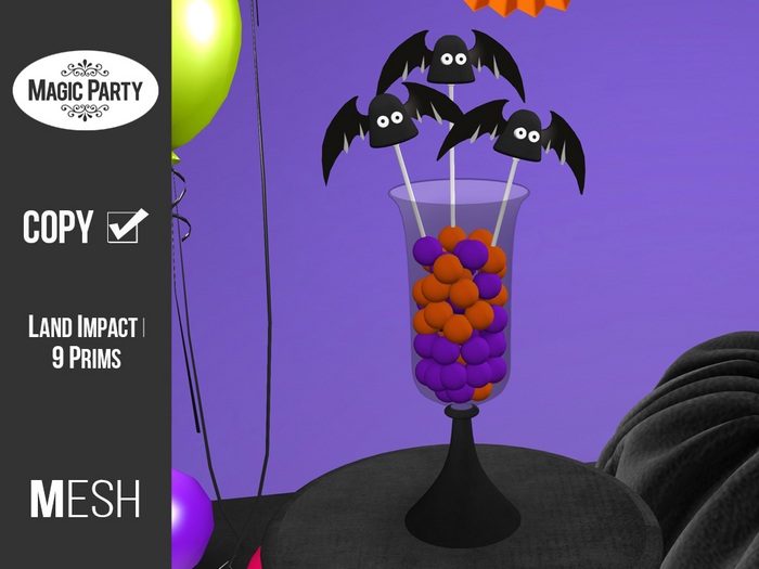 Batty Gum Jar - Halloween