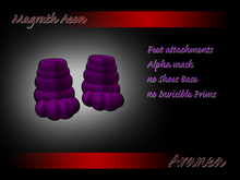Cartoon Neko Paws (purple with black)