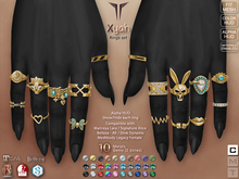 **RE** Xyah Rings - Maitreya, Belleza, Meshbody, SLink