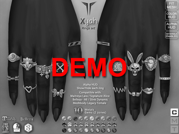 **RE** Xyah Rings Set - DEMO