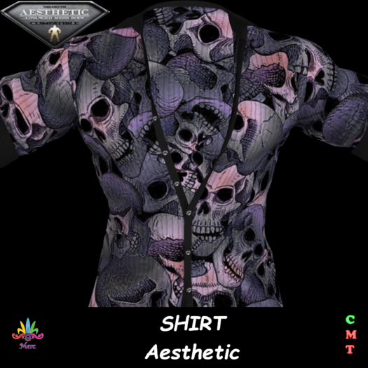 M - Shirt - Psycho Skulls #10 - Aesthetic