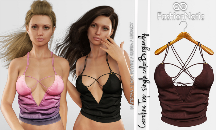 Caroline Top Burgundy - Maitreya Lara, Lara Petite, Kupra Original, Legacy - FashionNatic