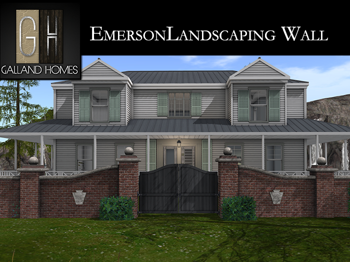 Emerson Landscaping Wall by Galland Homes 