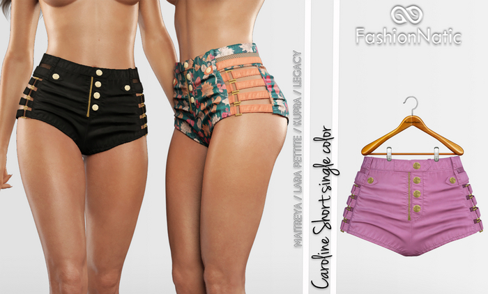 Caroline Shorts Pink - Maitreya Lara, Lara Petite, Kupra Original, Legacy - FashionNatic