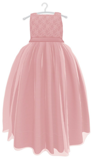 Mia Bebe TODDLER/YOUTH & TD Rena Gown - Peony [Add]