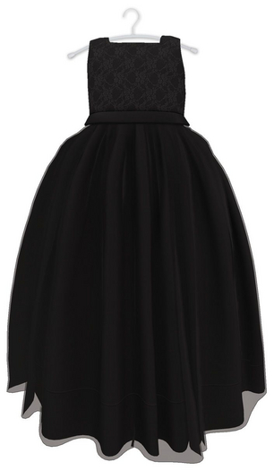 Mia Bebe TODDLER/YOUTH & TD Rena Gown - Ebony [Add]