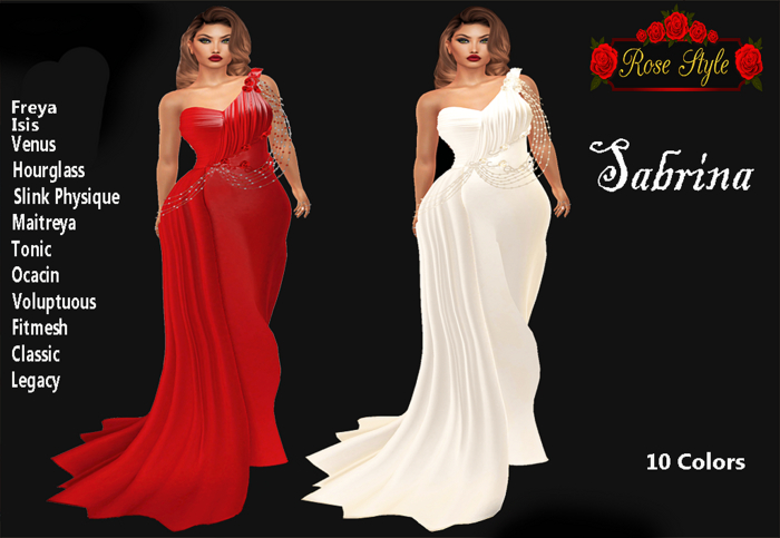ROSE STYLE Sabrina Gown