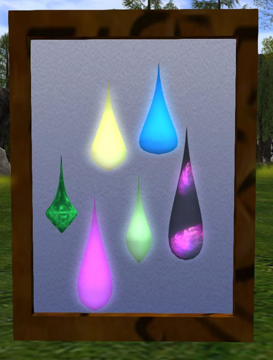 frame with drops 