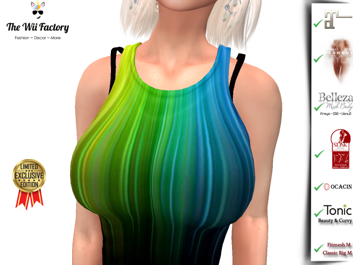 Tank Top Strip Rainbow