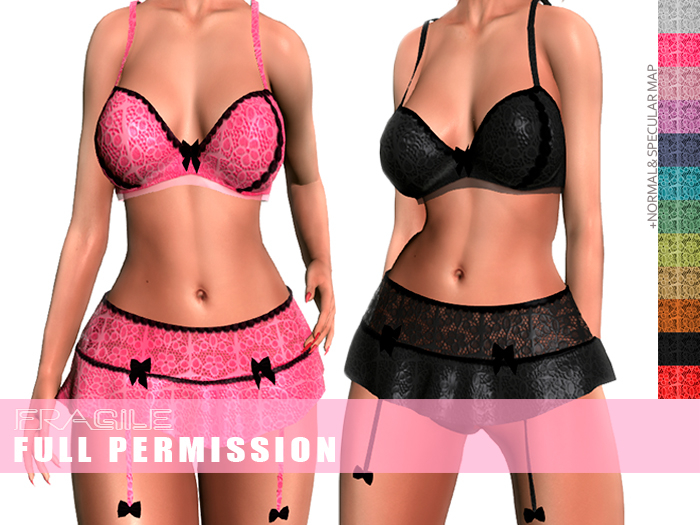 .Fragile. 12 Textures Full Perm for MI970329 Sexy lingerie