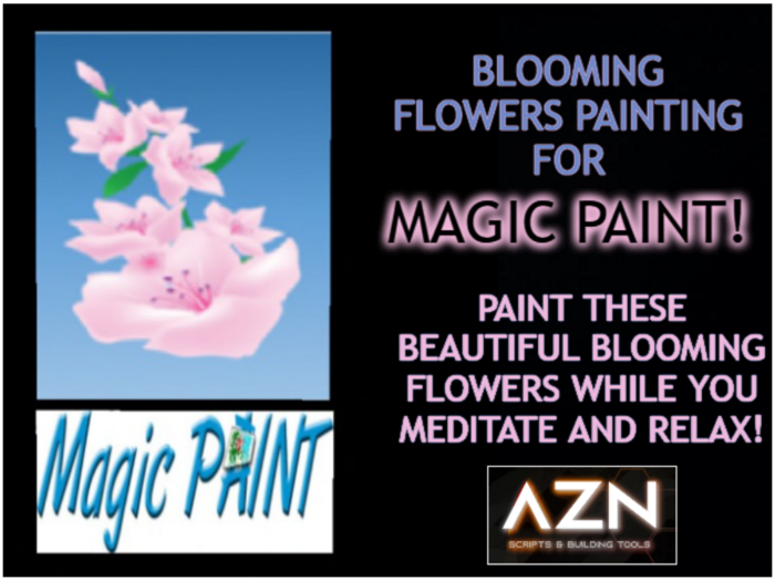 !Magic Paint Painting Blooming Flowers