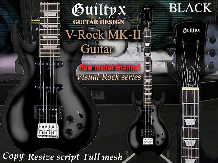 V-ROCK-MK-II Guitar(BLACK)SALE!!