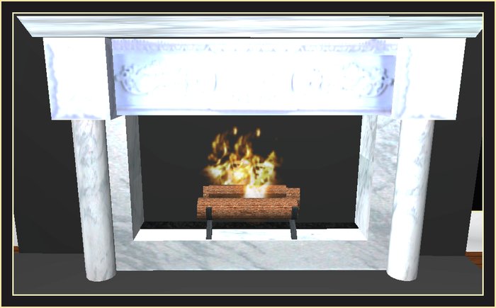 White Fireplace