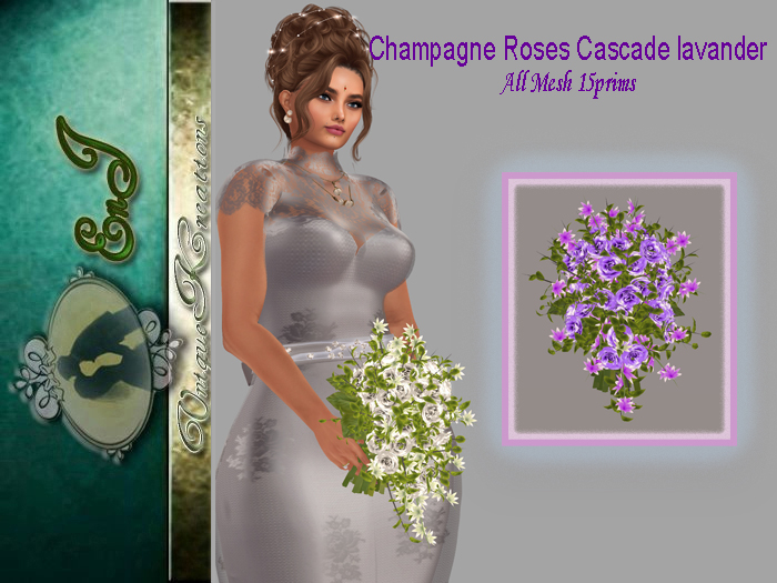 Champagne Roses  Cascade lavander