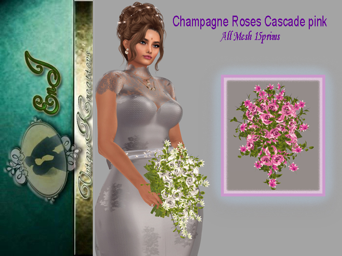 Champagne Roses  Cascade pink