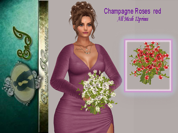 Champagne Roses  red