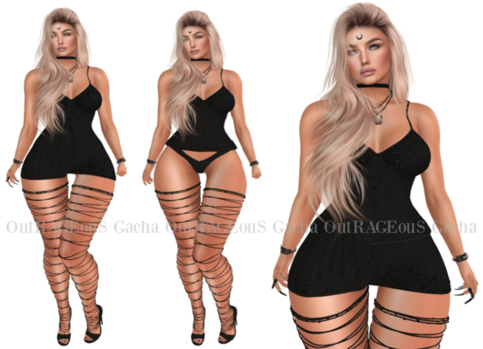 Blueberry - Dream Girl - Full Set - Black