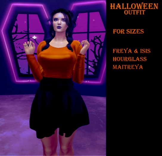 Second Life Marketplace .. Indicax420 .. Halloween Outfit Isis