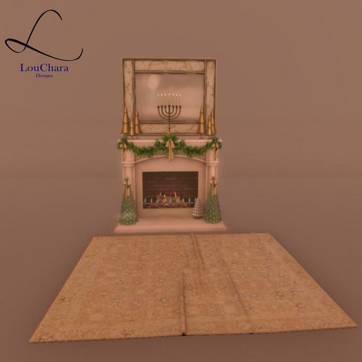 LouChara Yuletide Cuddle Fireplace 