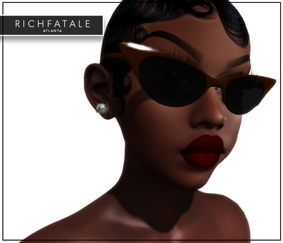 Second Life Marketplace - $RICH FATALE - CAT EYE GLASSES - MOCHA