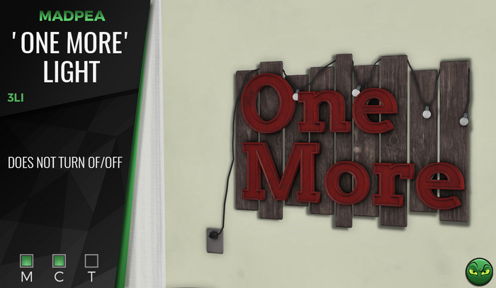 MadPea 'One More' Light