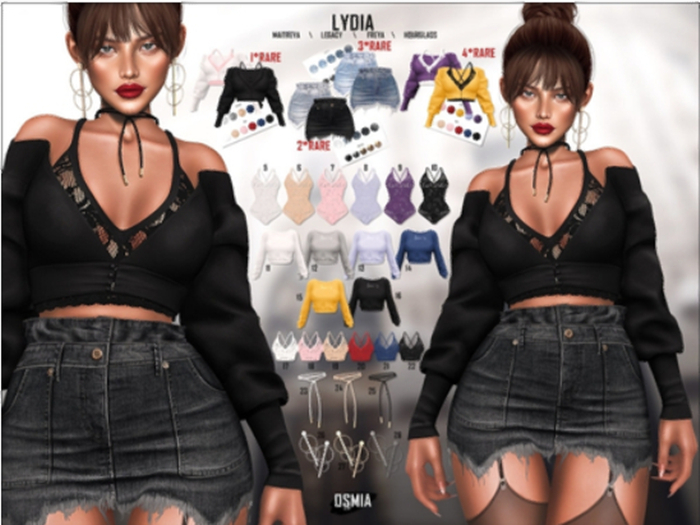 OSMIA - Lydia.Super Mini Skirt - Blue - L - RARE