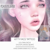 OUTLINE - Kitty Face Tattoo -  LeLUTKA EVO X & BOM