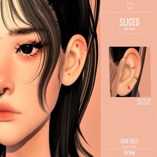 sliced ears EVOX // . i i c i n g . 