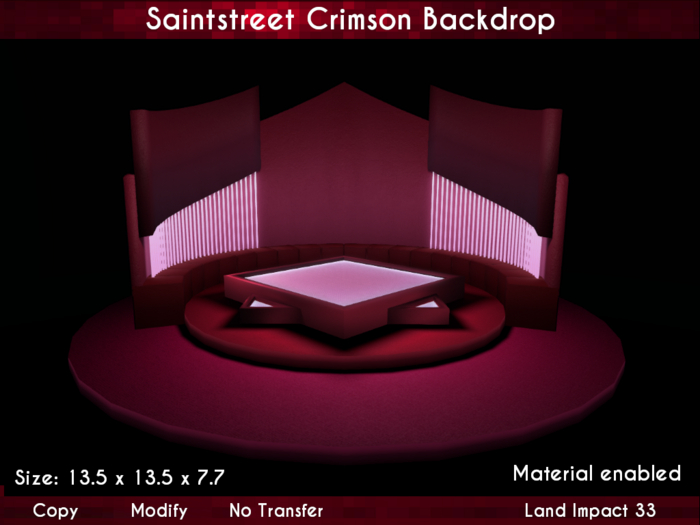 Saintstreet Crimson Backdrop (WearAdd Unpack)