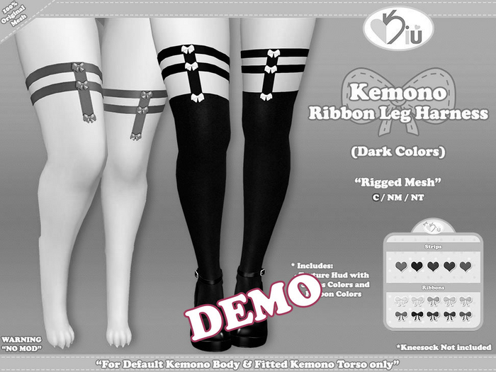 *>Kiu<* - Kemono Ribbon Leg Harness_DEMO