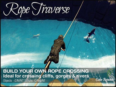 Second Life Marketplace - Rope Slide & Traverse System Fat Pack