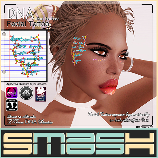SMASH Facial Tattoo - DNA - BOXED
