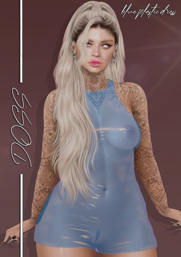 DOSS Blue Plastic Dress
