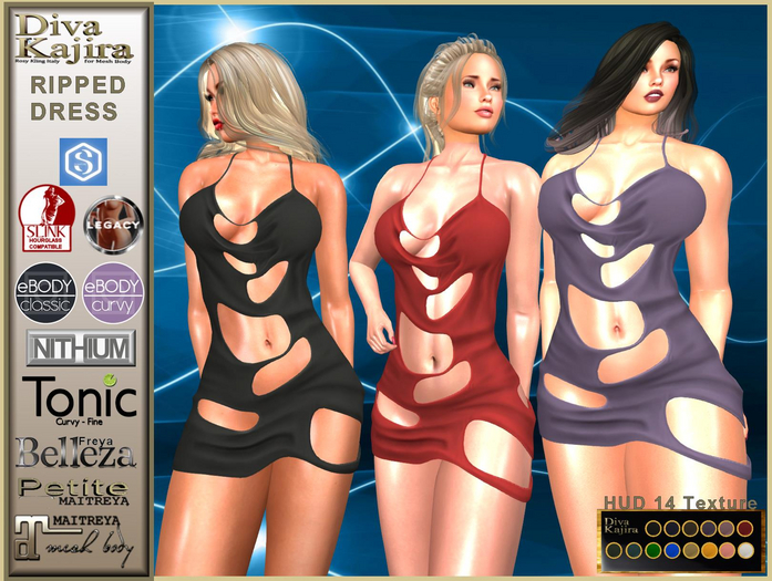 *DIVA KAJIRA* RIPPED DRESS ART.0035