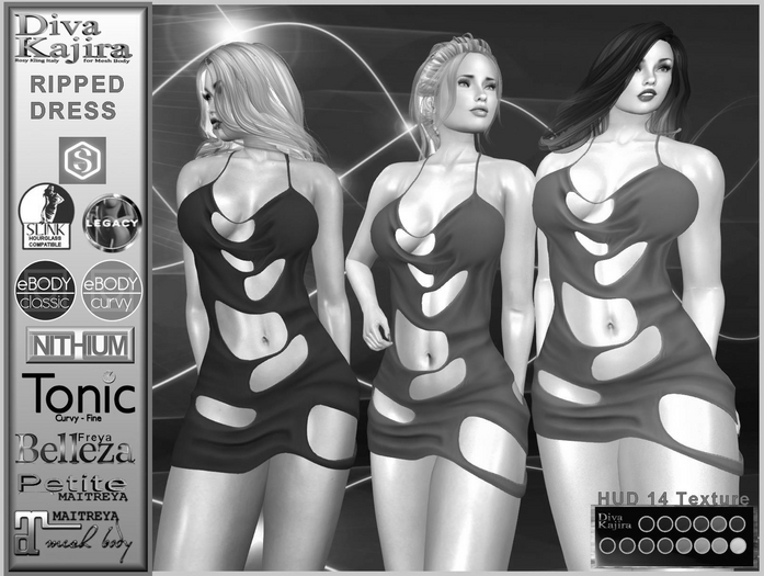*DIVA KAJIRA* RIPPED DRESS ART.0035 [ DEMO ]