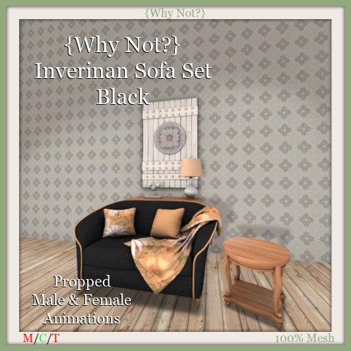 {Why Not?} Inverinan Sofa Set Black-Boxed