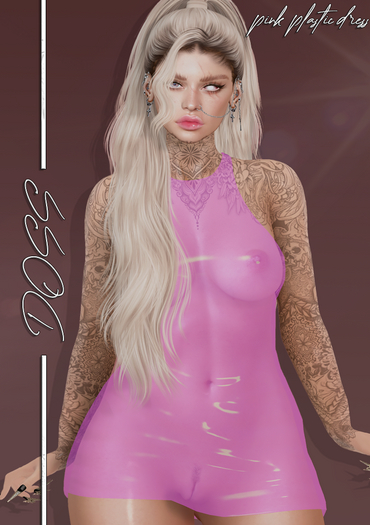 DOSS Pink Plastic Dress 