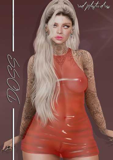 DOSS Red Plastic Dress