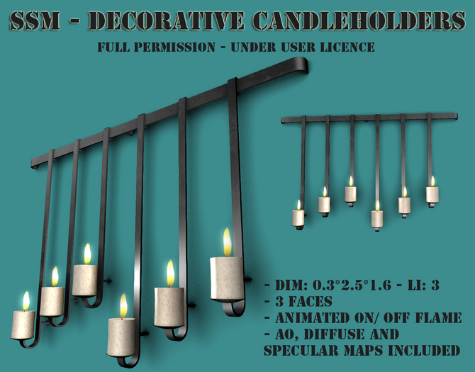 SSM - Decorative Candleholders