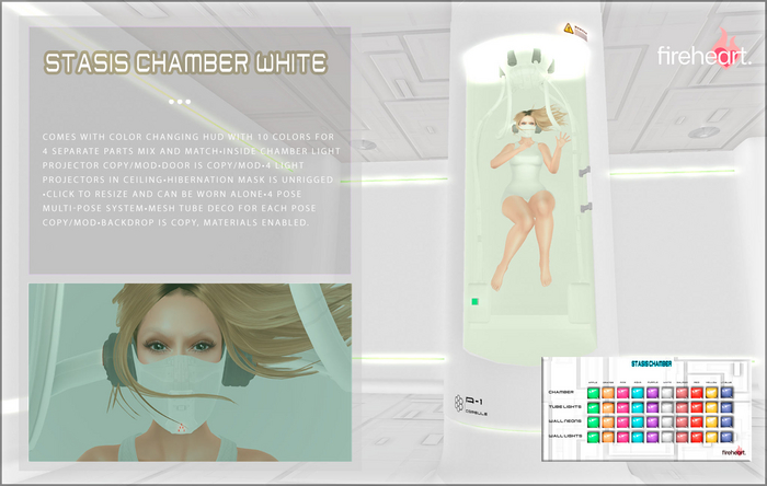 Fireheart Stasis Chamber-White