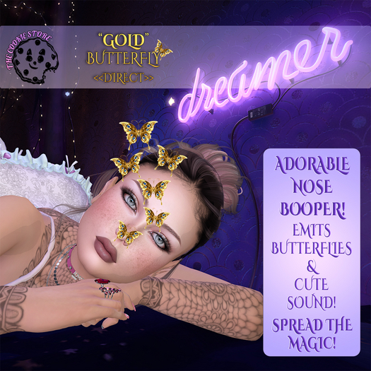 Nose Boop (DIRECT/BUTTERFLIES/GOLD)