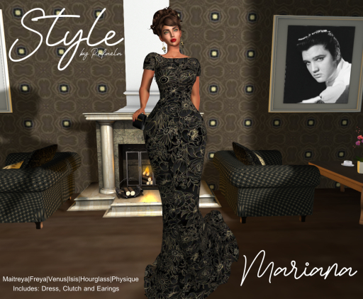Style by Rafaela Mariana Black & Gold Gown